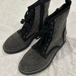 Black Studded Women's Boots